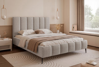 ŁÓŻKO TAPICEROWANE Paros V WYSOKIE NOGI