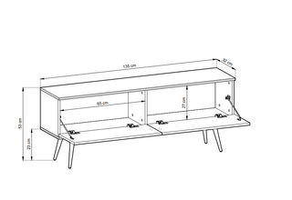 Szafka RTV MIA I Z NOGAMI