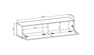 Szafka RTV MIA I wisząca