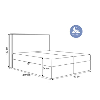 ŁÓŻKO KONTYNENTALNE HIUMA II BEZ ZANÓŻKA