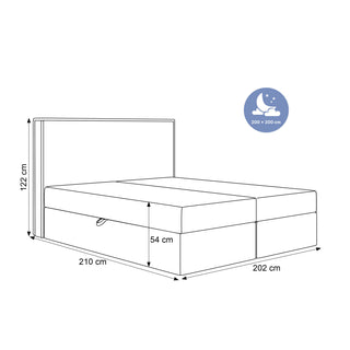 ŁÓŻKO KONTYNENTALNE HIUMA II BEZ ZANÓŻKA