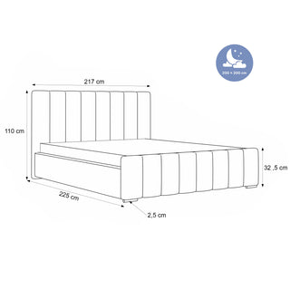 ŁÓŻKO TAPICEROWANE MELODY