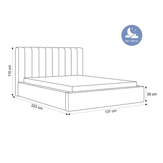 ŁÓŻKO TAPICEROWANE MILVO