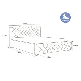 ŁÓŻKO TAPICEROWANE VERO