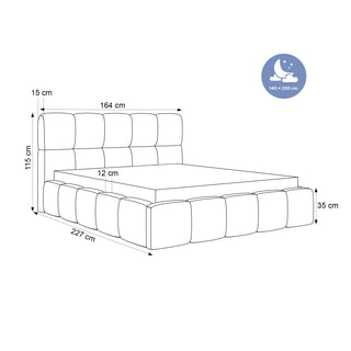 ŁÓŻKO TAPICEROWANE CALME