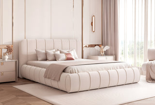 ŁÓŻKO TAPICEROWANE PAROS XI W TKANINIE VELUTTO 02 ŚLIZGI