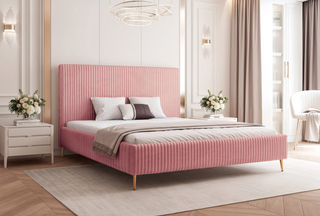 ŁÓŻKO TAPICEROWANE SUAVE WYSOKIE NOGI 160X200 TILIA 62