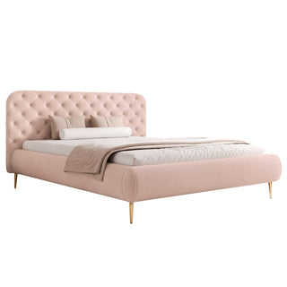 ŁÓŻKO TAPICEROWANE CÉLESTE WYSOKIE NOGI