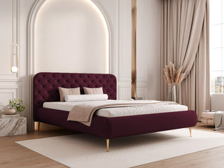 ŁÓŻKO TAPICEROWANE CÉLESTE WYSOKIE NOGI