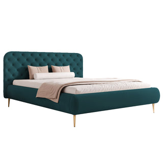 ŁÓŻKO TAPICEROWANE CÉLESTE WYSOKIE NOGI