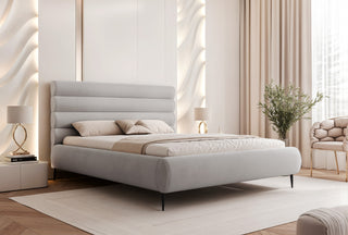 ŁÓŻKO TAPICEROWANE BOLSTRA WYSOKIE NOGI