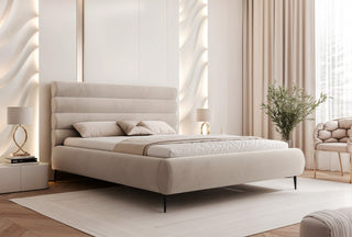 ŁÓŻKO TAPICEROWANE BOLSTRA WYSOKIE NOGI