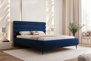 ŁÓŻKO TAPICEROWANE BOLSTRA WYSOKIE NOGI