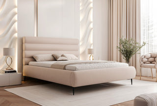 ŁÓŻKO TAPICEROWANE BOLSTRA WYSOKIE NOGI