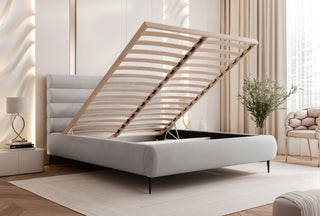 ŁÓŻKO TAPICEROWANE BOLSTRA WYSOKIE NOGI