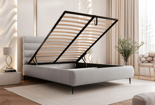 ŁÓŻKO TAPICEROWANE BOLSTRA WYSOKIE NOGI