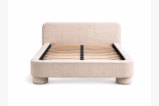 ŁÓŻKO TAPICEROWANE NUVOLA 160X200 W TKANINIE ABRIAMO 03